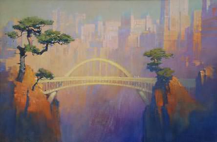 John Harris | Fire: Looking West from the Bridge of Cotl
